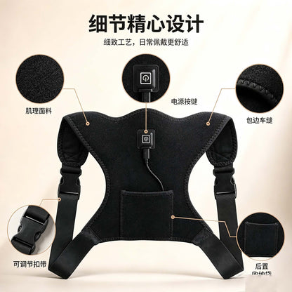 Electric heating shoulder and neck warmer shawl for sleeping, shoulder and neck physiotherapy, moxibustion, hot compress, electric heating arm and shoulder cape - image 4