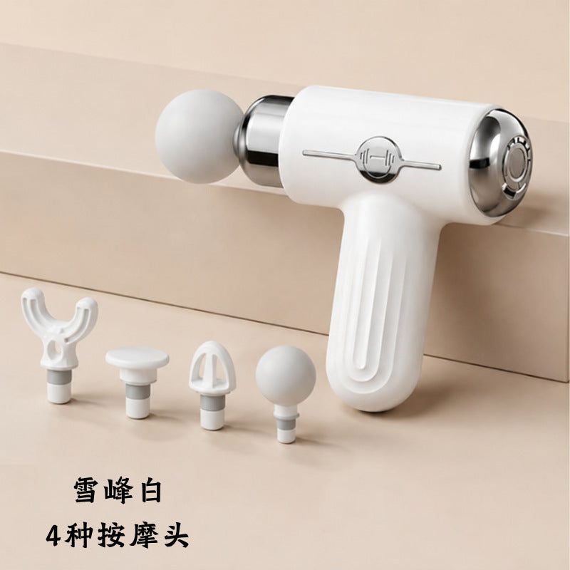 Cross-border three-head fascia gun mini fitness vibration massage gun electric massager modified neck fascia gun gift wholesale - image 1