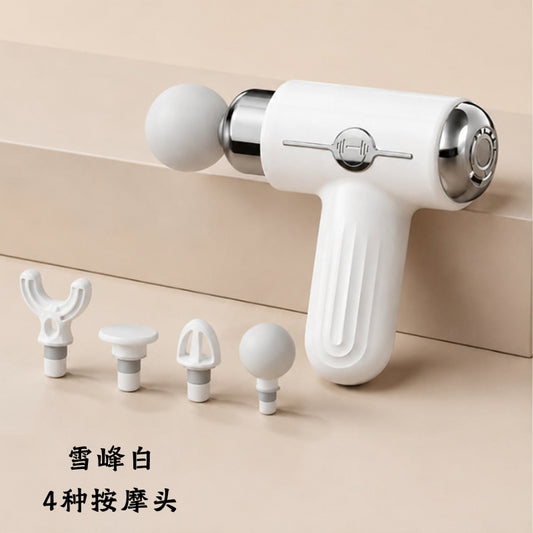 Cross-border three-head fascia gun mini fitness vibration massage gun electric massager modified neck fascia gun gift wholesale - image 1