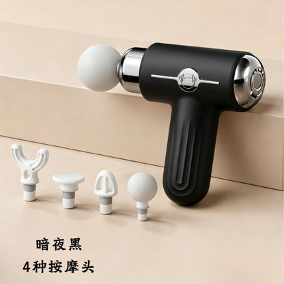 Cross-border three-head fascia gun mini fitness vibration massage gun electric massager modified neck fascia gun gift wholesale - image 2