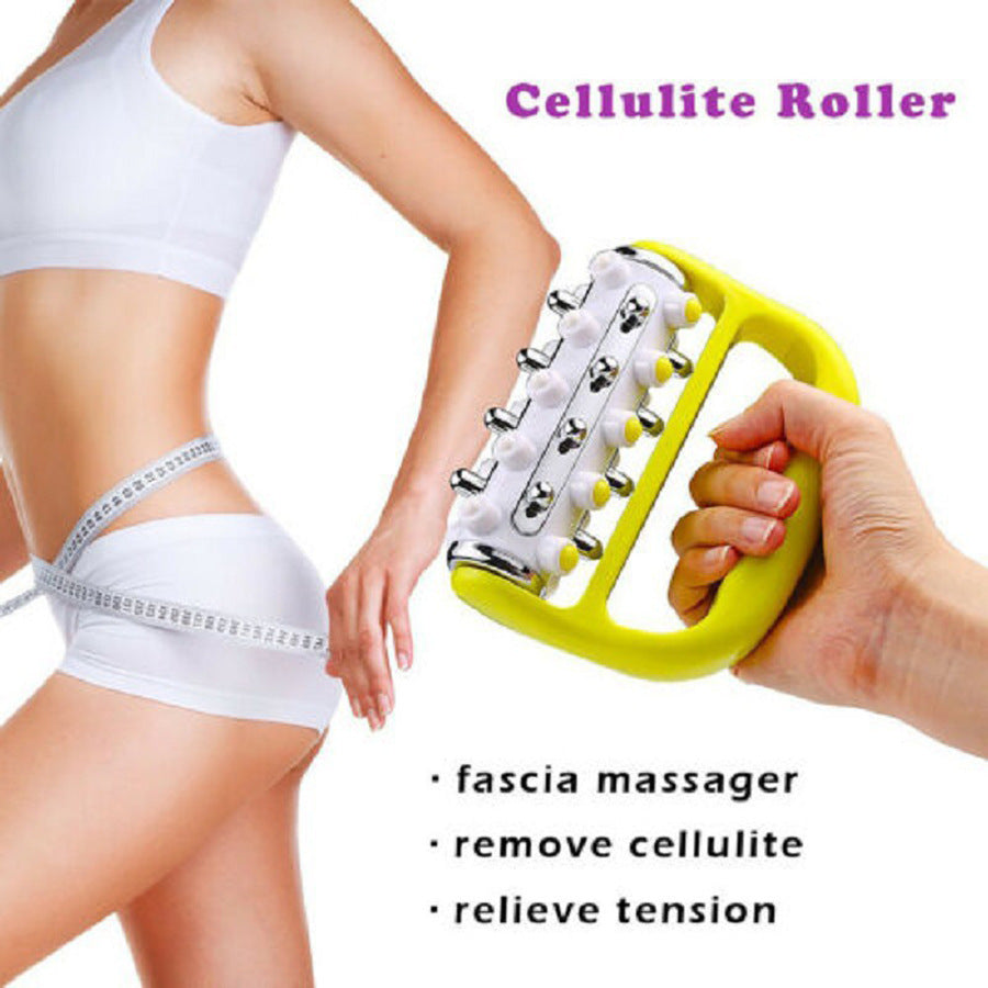Handheld small roller massager for legs, manual roller for shoulder, neck, waist, and back, fat-reducing and meridian-clearing massager - image 2