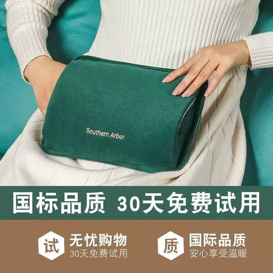 New national standard rechargeable hot water bag, water and electricity separation, double-hand insert hand warmer, factory wholesale, in stock - image 1