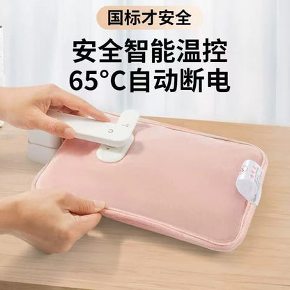 New national standard rechargeable hot water bag, water and electricity separation, double-hand insert hand warmer, factory wholesale, in stock - image 3