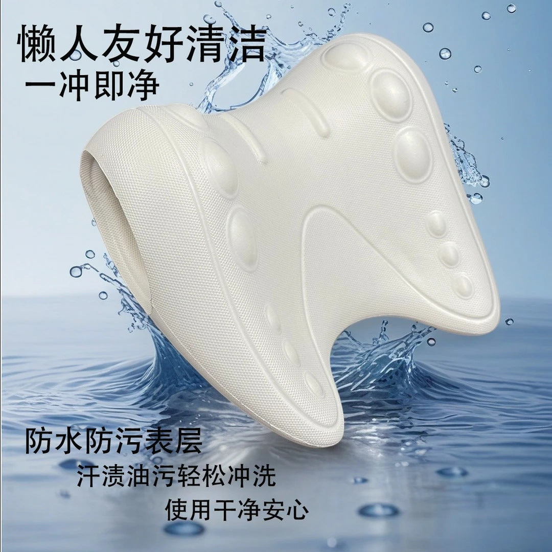 O-shaped cervical massage pillow, neck soothing and stretching pillow, home-use U-shaped cervical correction shoulder traction pillow, neck support traction pil - image 1