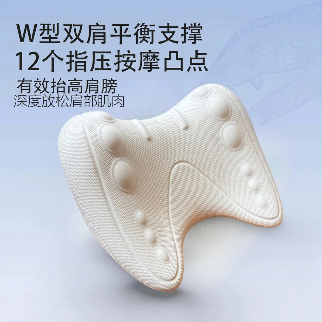 O-shaped cervical massage pillow, neck soothing and stretching pillow, home-use U-shaped cervical correction shoulder traction pillow, neck support traction pil - image 4
