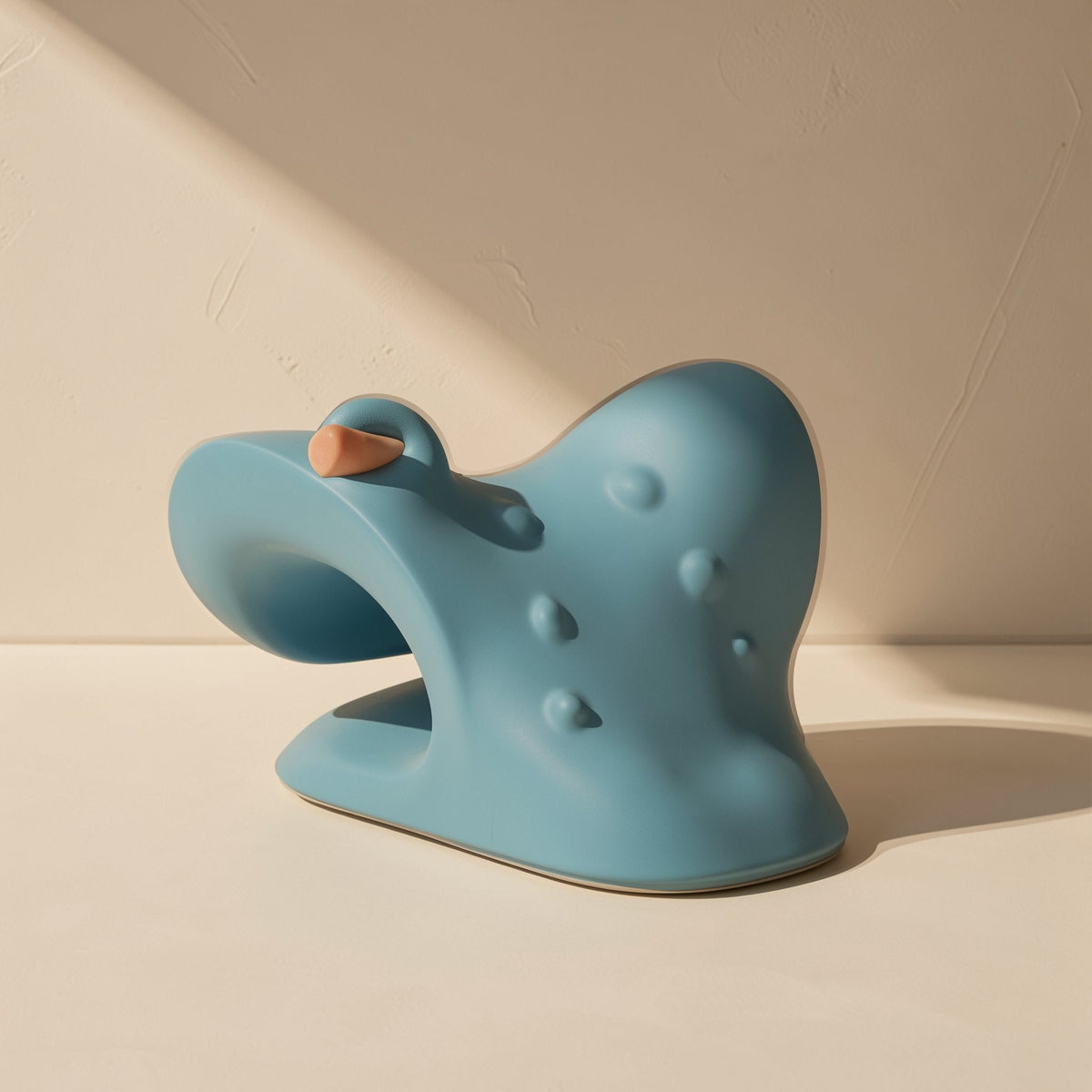 Multi-level tower-shaped neck traction pillow with six massage heads - view 2