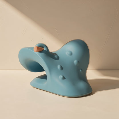 Multi-level tower-shaped neck traction pillow with six massage heads - view 2