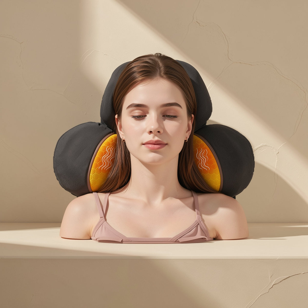 Heatrelax heated electric neck massage pillow with air-bag components - view 5