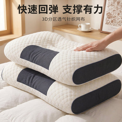 Directly from the manufacturer: neck support massage pillow for sleep aid, non-collapsing deep sleep pillow, spa knitted full-head pillow core for home use - image 3