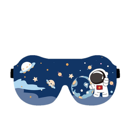 Cartoon 3D Eye Mask for Children, Sleep Shade, Breathable, Non-Pressure on Eyes, Astronaut Dinosaur Design, Student Nap Eye Protector - image 5