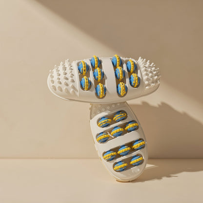 Plastic foot massage roller board with rollers for the soles of the feet - view 3