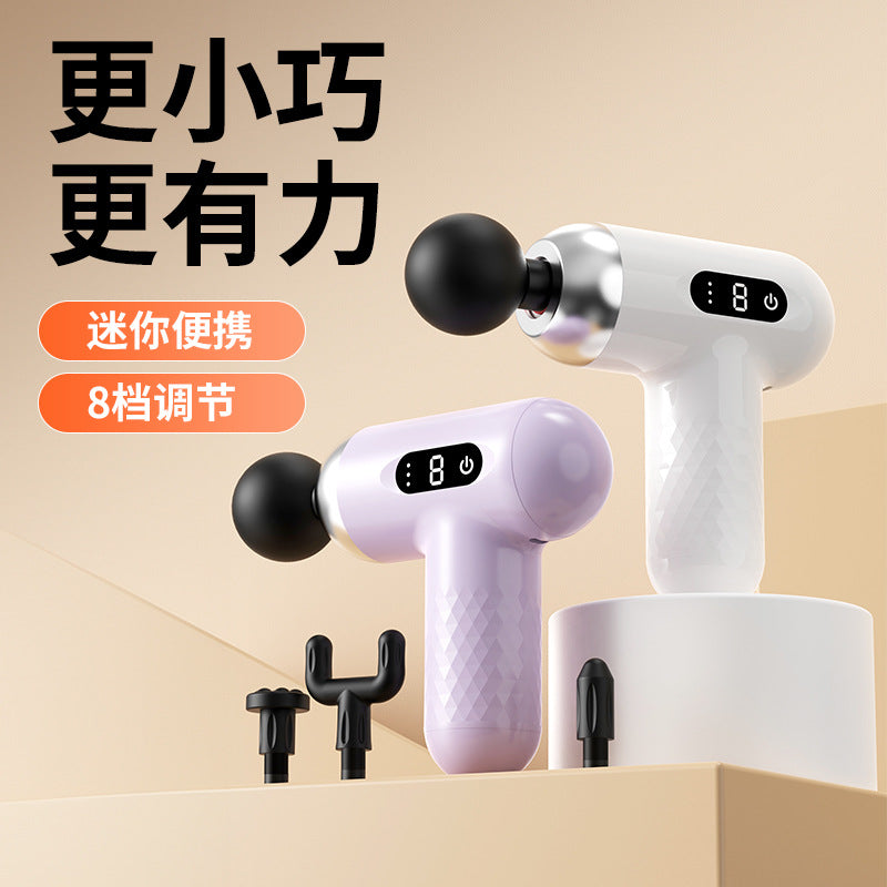 Cross-border mini massage fascia gun for home use, intelligent professional-grade electric neck fascia massager for muscle relaxation - image 1