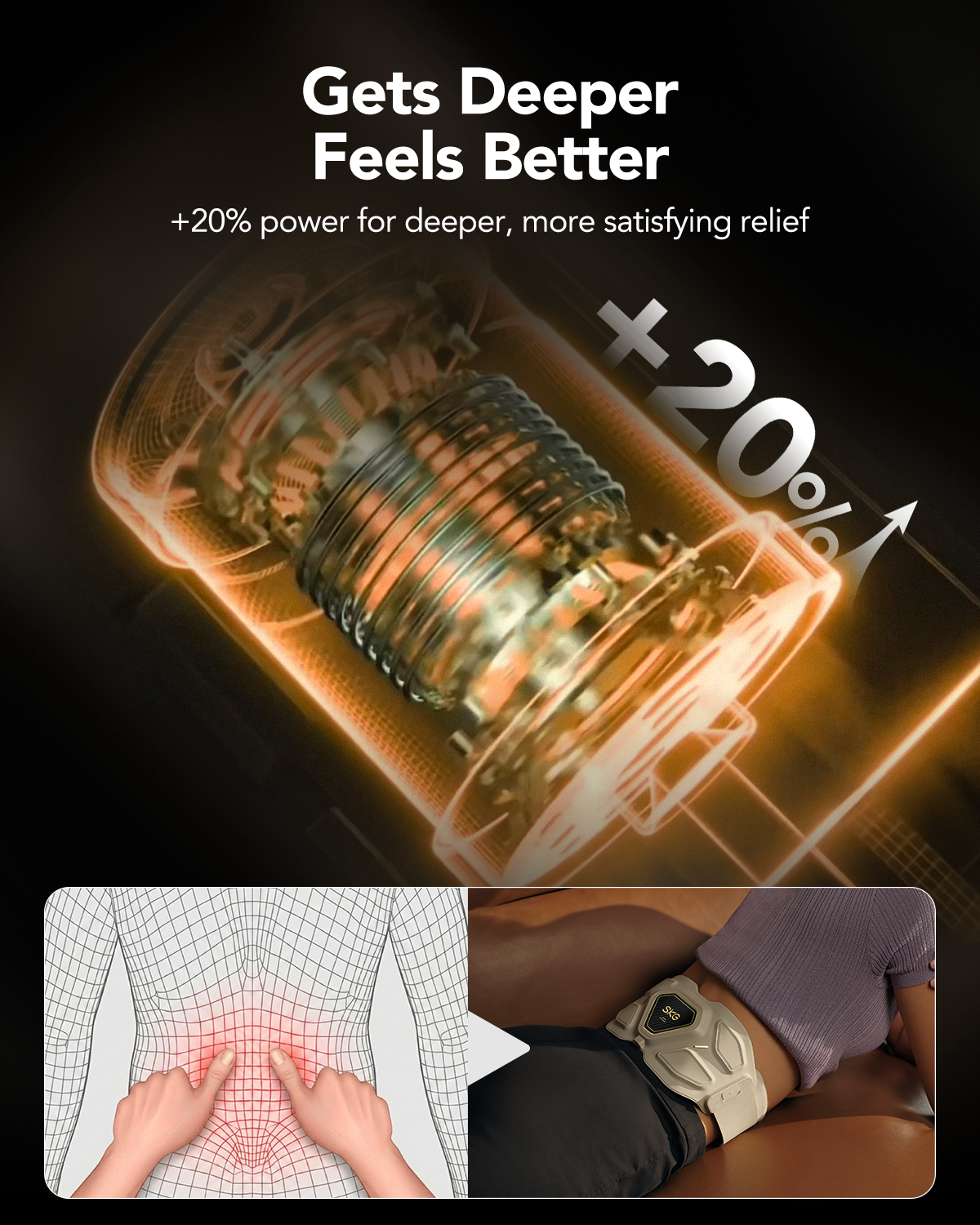 SKG W9 Ultra Lower Back Massager