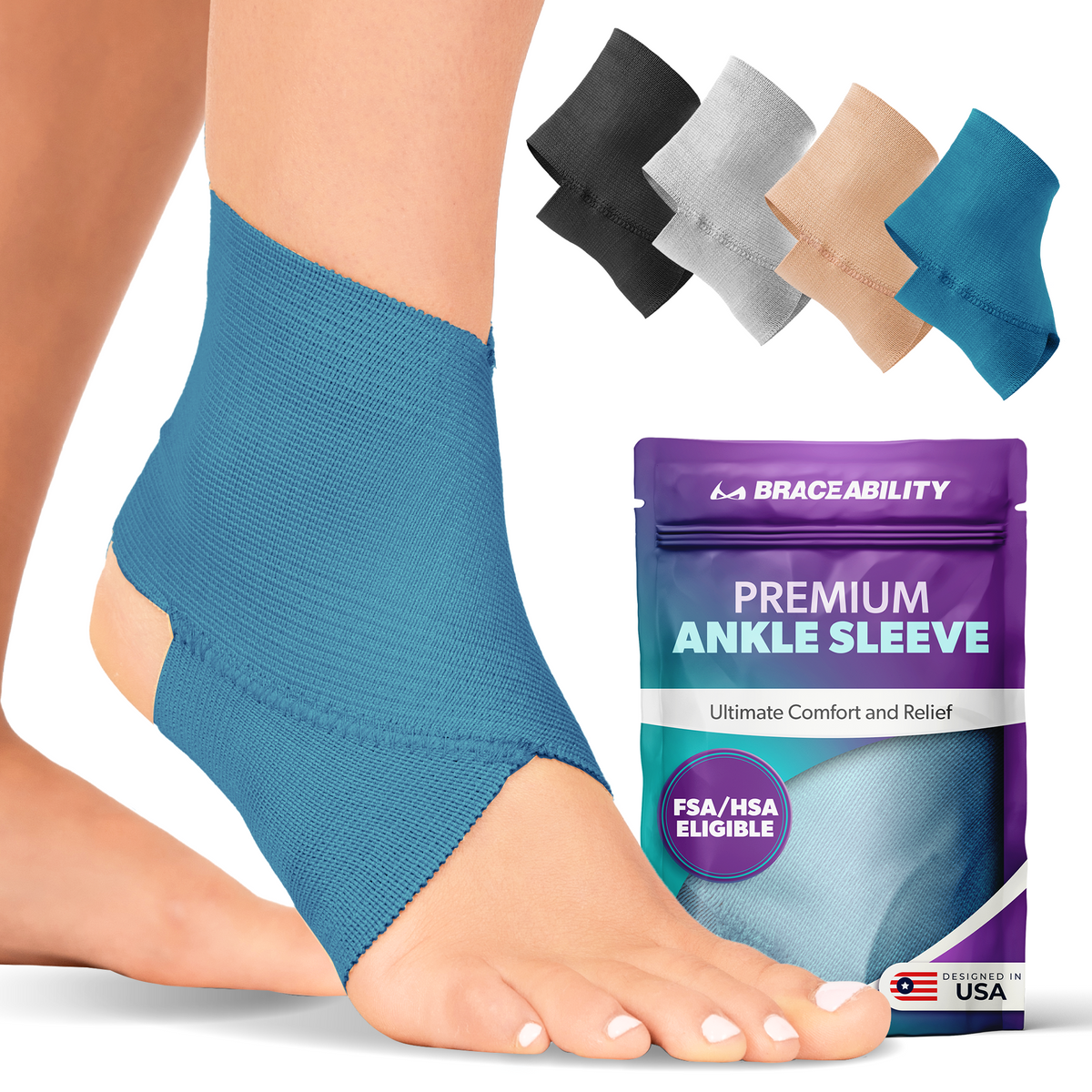 Elastic Ankle Brace for Gymnastics, Dance & Athletic Support