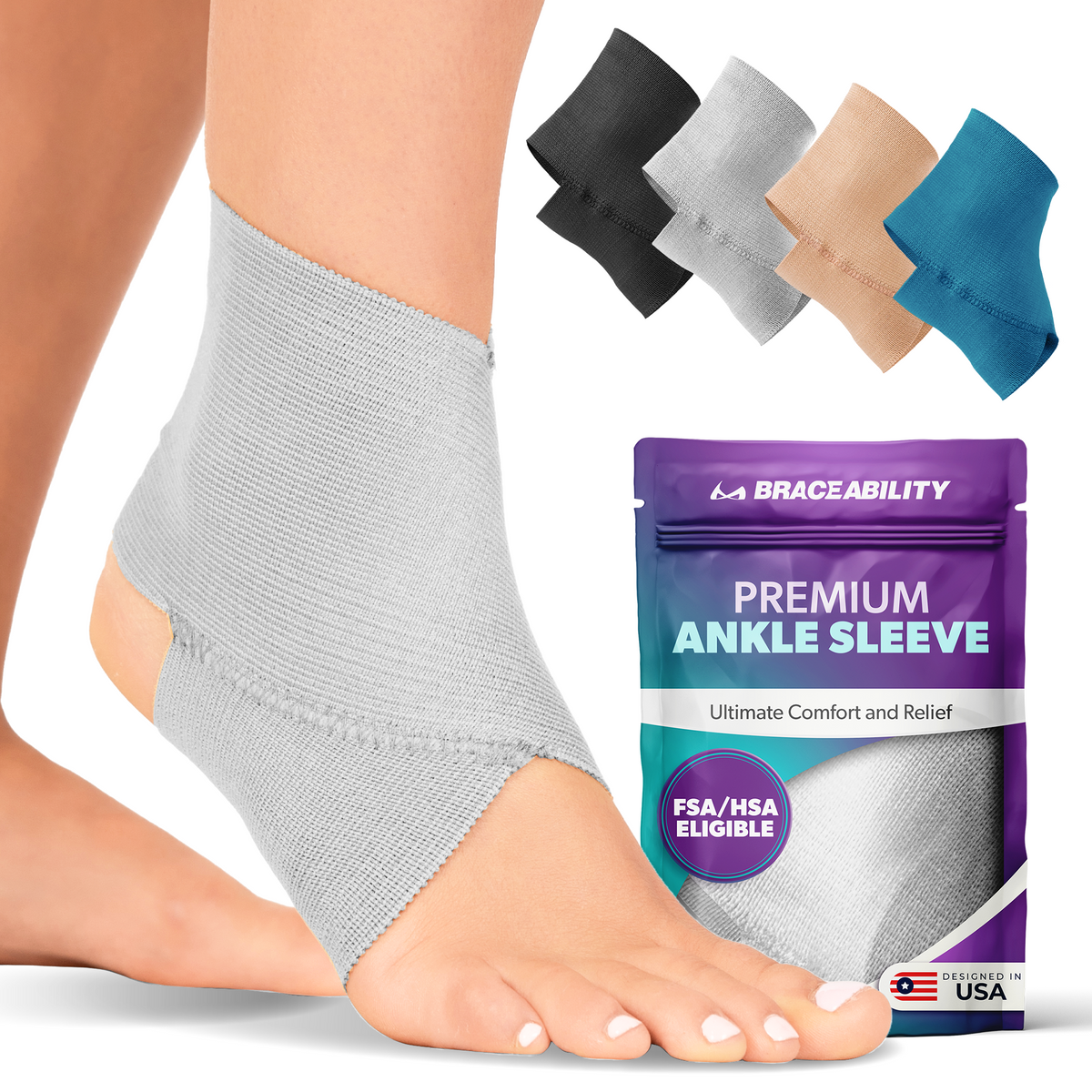 Elastic Ankle Brace for Gymnastics, Dance & Athletic Support