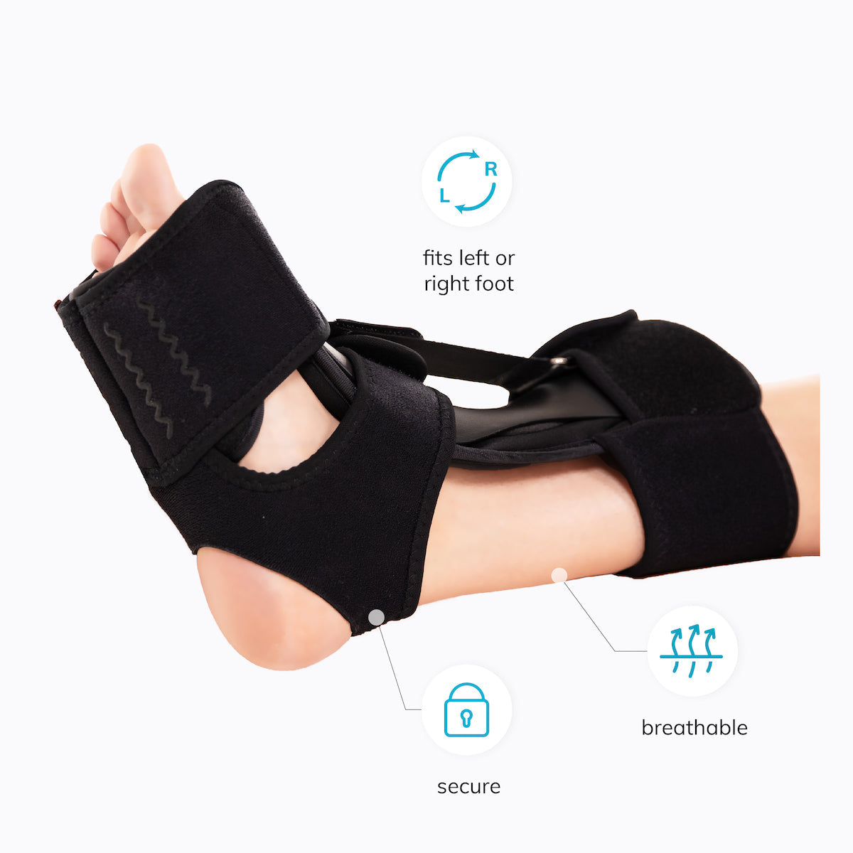 Plantar Fasciitis Brace | Dorsal Night Splint for Heel Pain Relief & Achilles Tendon or Calf Stretch - FINAL SALE