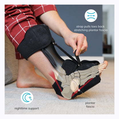 Plantar Fasciitis Brace | Dorsal Night Splint for Heel Pain Relief & Achilles Tendon or Calf Stretch - FINAL SALE