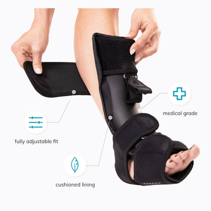 Plantar Fasciitis Brace | Dorsal Night Splint for Heel Pain Relief & Achilles Tendon or Calf Stretch - FINAL SALE
