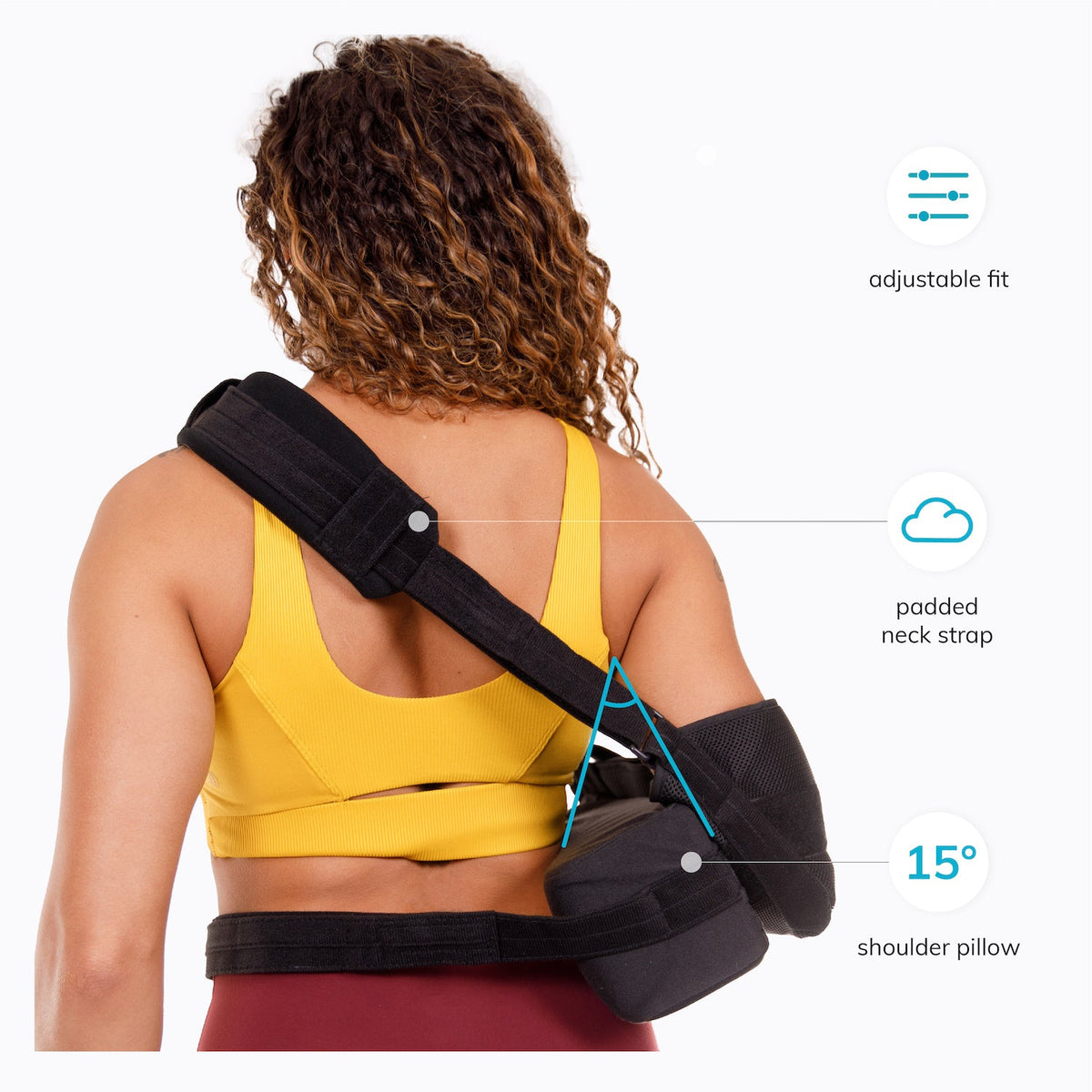 Shoulder Abduction Sling Immobilizer | Rotator Cuff Arm Brace for Post-Surgery Recovery & Subluxation (FINAL SALE)