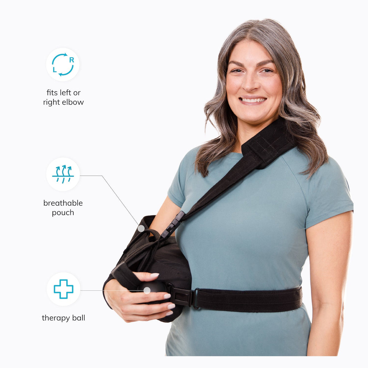 Shoulder Abduction Sling Immobilizer | Rotator Cuff Arm Brace for Post-Surgery Recovery & Subluxation (FINAL SALE)