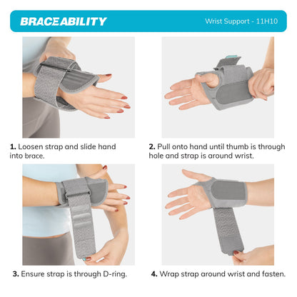 Sports Wrist Support Brace - Tennis and Pickleball Wrist Pain Relief for Tendonitis, Sprains, and Arthritis