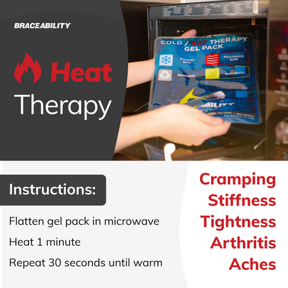 6.5" x 9.5" Cold and Hot Therapy Gel Pack - Reusable Ice Wrap and Heat Pad for Back, Hip, or Shoulder Injury Recovery