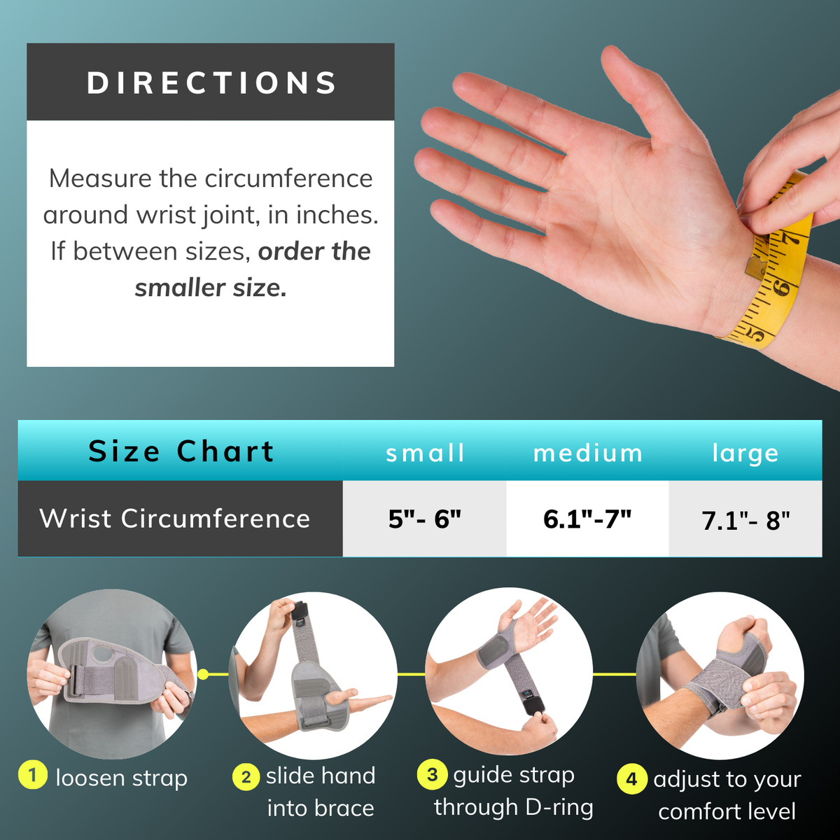 Sports Wrist Support Brace - Tennis and Pickleball Wrist Pain Relief for Tendonitis, Sprains, and Arthritis