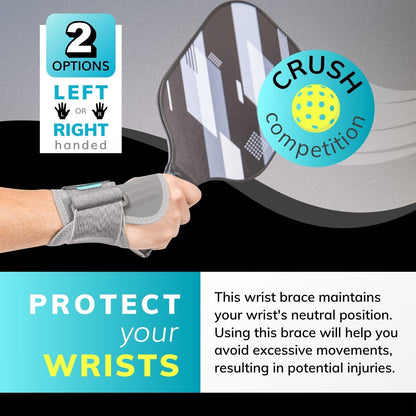 Sports Wrist Support Brace - Tennis and Pickleball Wrist Pain Relief for Tendonitis, Sprains, and Arthritis