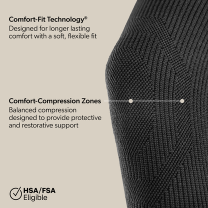 ComfortEase Knee Compression Sleeve for Everyday Wear - Support Brace for Bursitis, Arthritis, and Knee Pain Relief