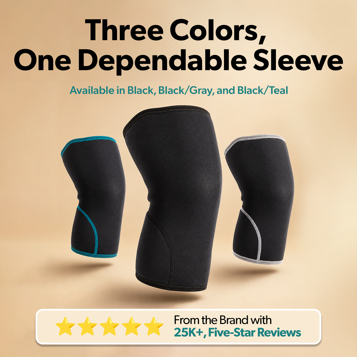 Neoprene Knee Compression Sleeve for Arthritis Pain and Daily Support