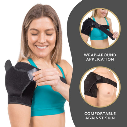 Shoulder Support Brace | Compression Sleeve for Torn Rotator Cuff, Impingement Pain, Labrum Tears, and Bursitis