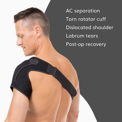Shoulder Support Brace | Compression Sleeve for Torn Rotator Cuff, Impingement Pain, Labrum Tears, and Bursitis
