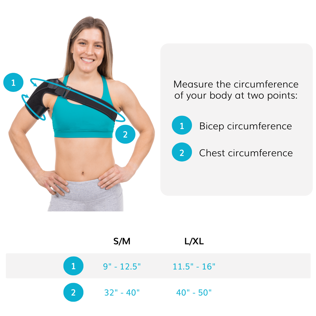 Shoulder Support Brace | Compression Sleeve for Torn Rotator Cuff, Impingement Pain, Labrum Tears, and Bursitis