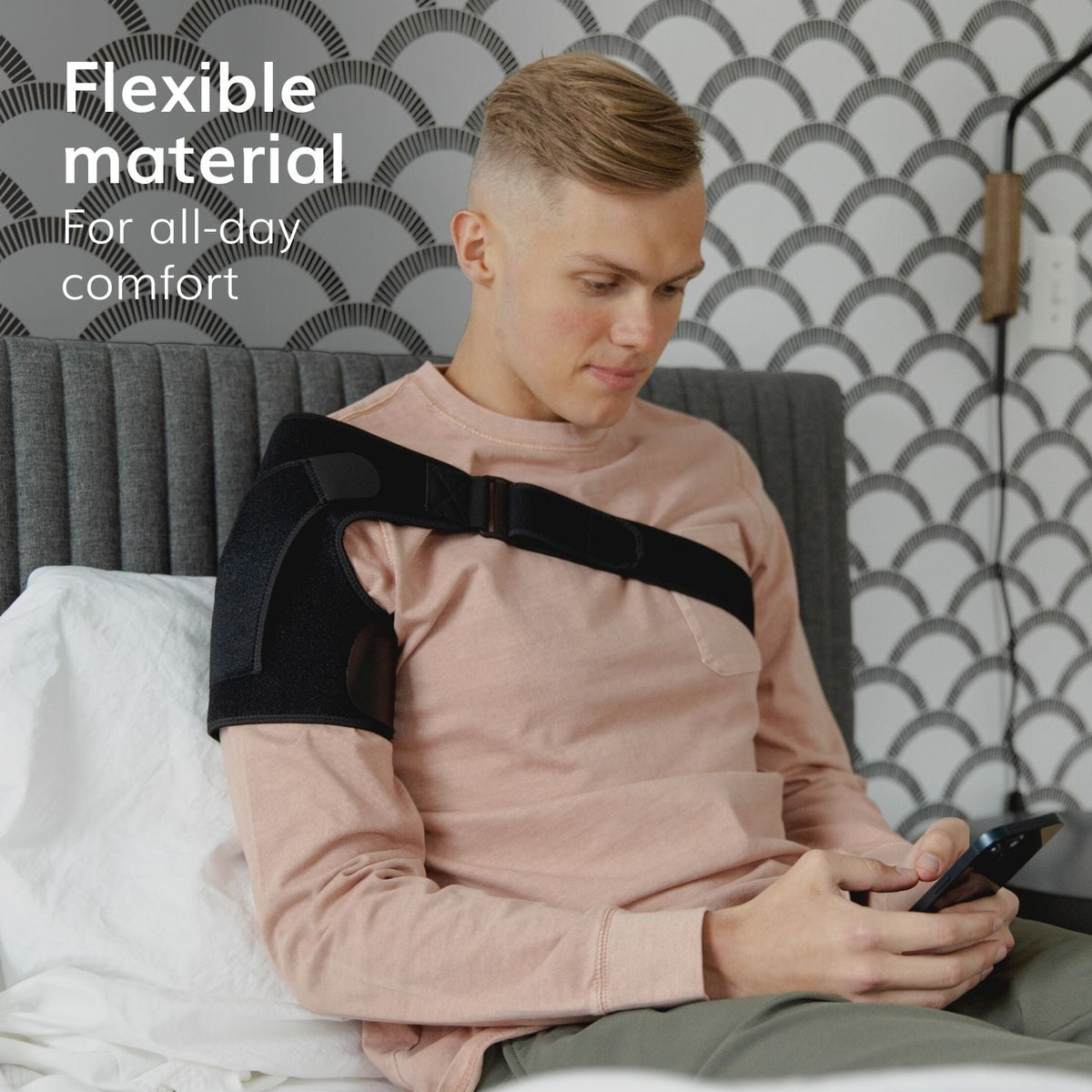 Shoulder Support Brace | Compression Sleeve for Torn Rotator Cuff, Impingement Pain, Labrum Tears, and Bursitis
