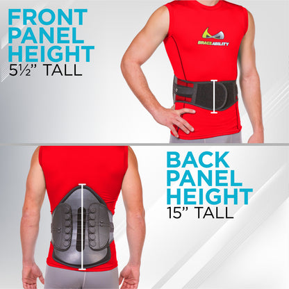 Lumbar Decompression Back Brace | Lumbosacral Corset Belt for Spinal Disc Injury & Surgery Pain Relief