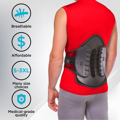 Lumbar Decompression Back Brace | Lumbosacral Corset Belt for Spinal Disc Injury & Surgery Pain Relief