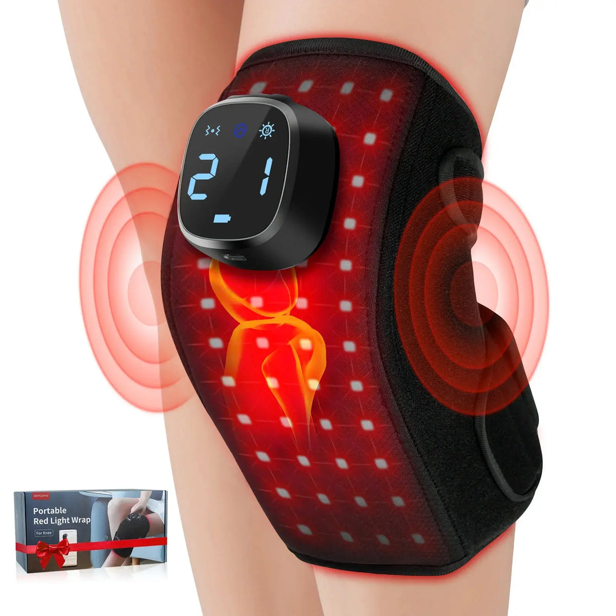 Portable Red Light Therapy Wrap for Knee