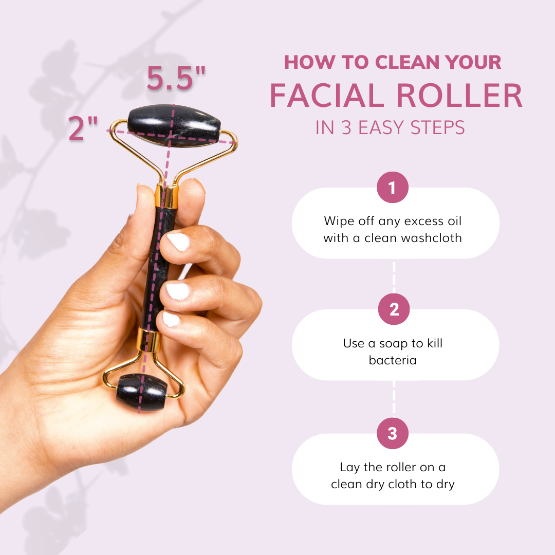 Jade Facial Roller | Gua Sha Lifting Massage Tool for Under Eye Bags, Lymphatic Drainage, Face Swelling Treatment - FINAL SALE