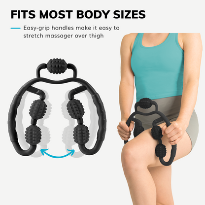 Handheld Massage Roller | Fit Roller Pro Full Body Massaging Tool for Sore Deep Tissue Muscle Relief - FINAL SALE