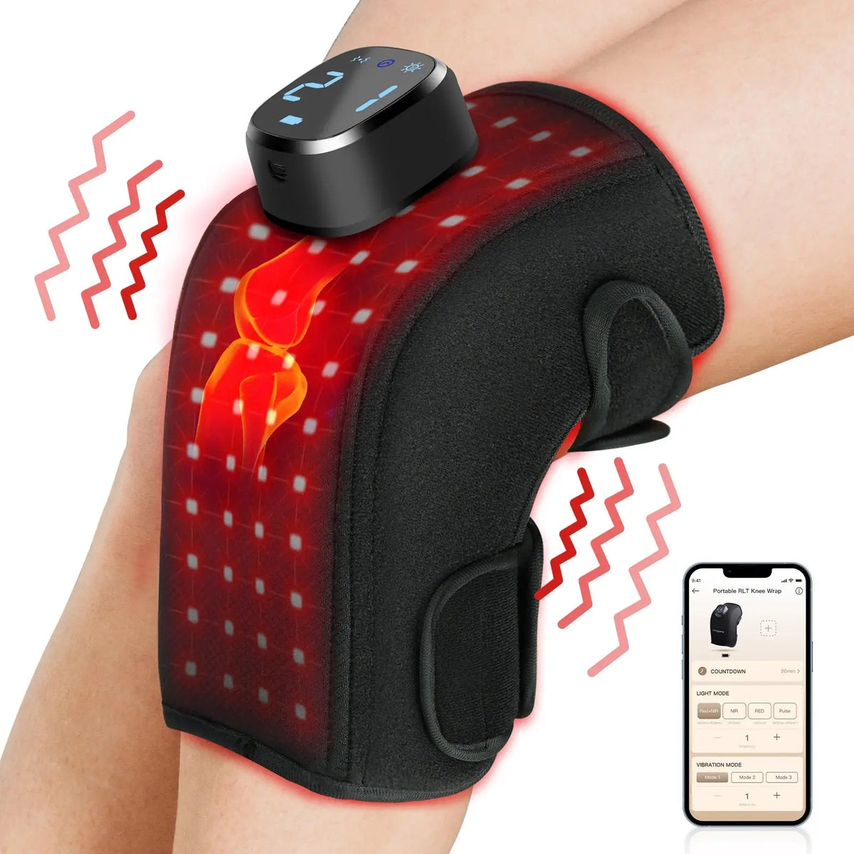 Portable Red Light Therapy Wrap for Knee