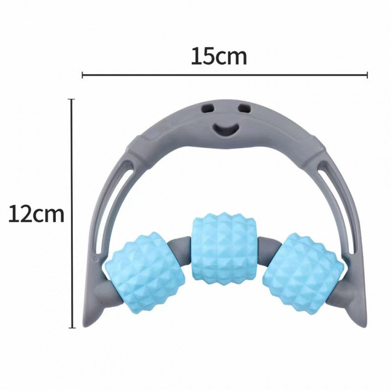 Handheld Massage Roller With Three Wheels For Yoga Meridian Clearing…