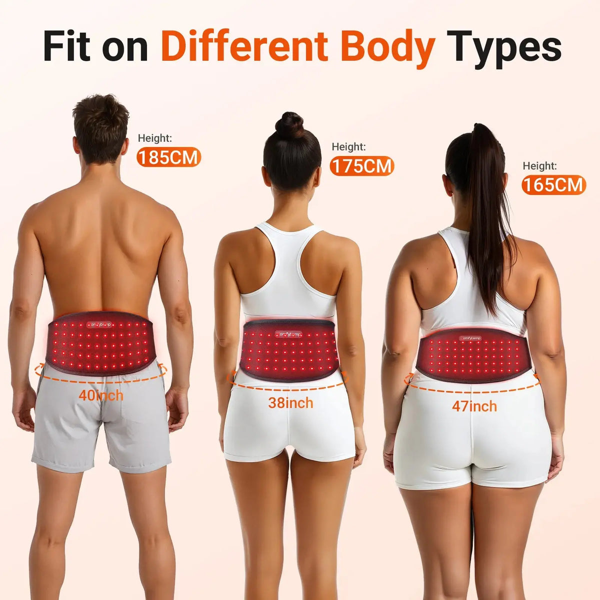 Portable Red Light Therapy Belt for Lower Back