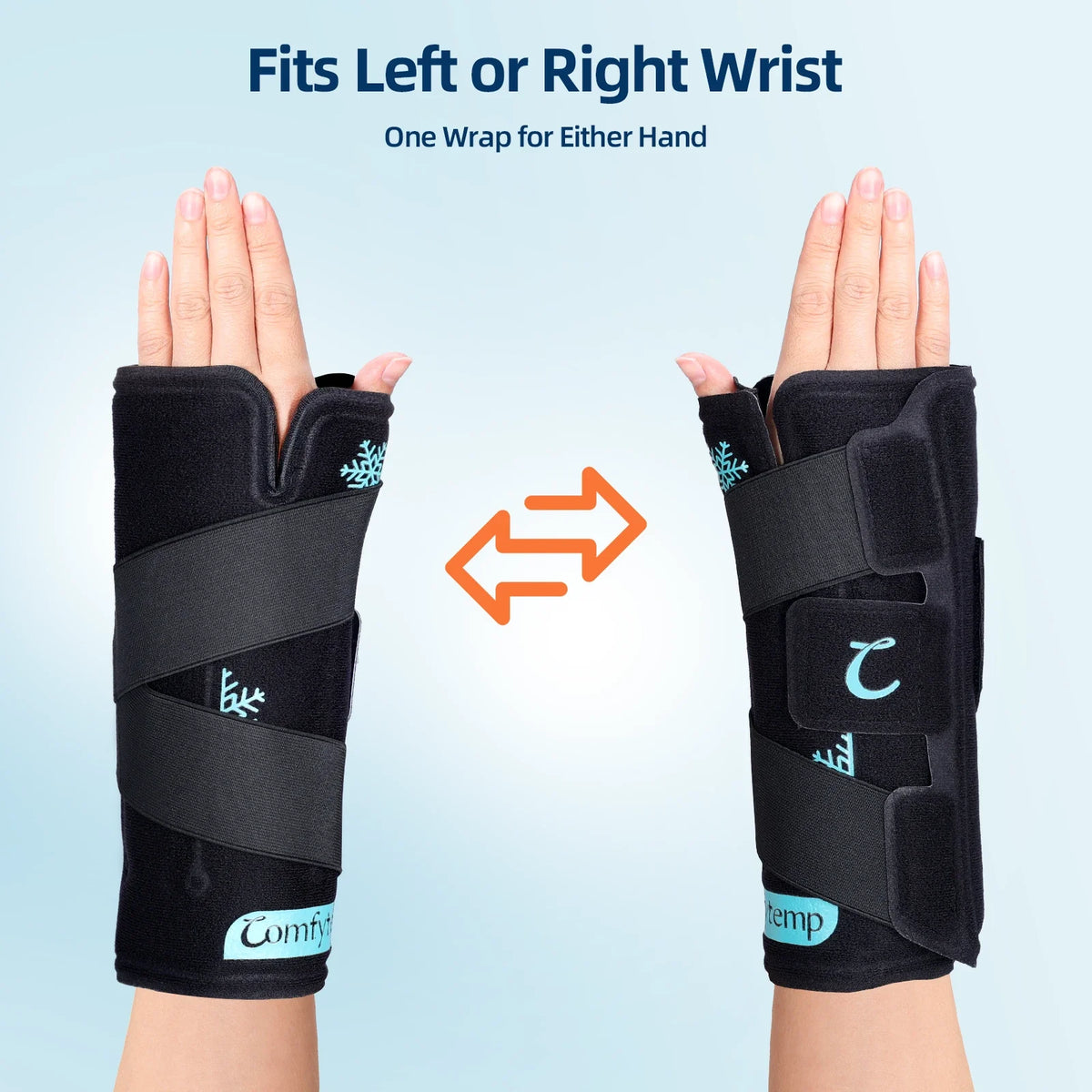 1-Pack Wrist Ice Pack Wrap | Reusable Hot Cold Therapy for Wrist Pain Relief