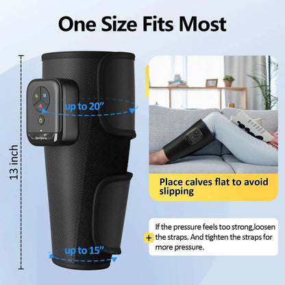 Portable Air Compression Calf Massager with Heat, 2Pack