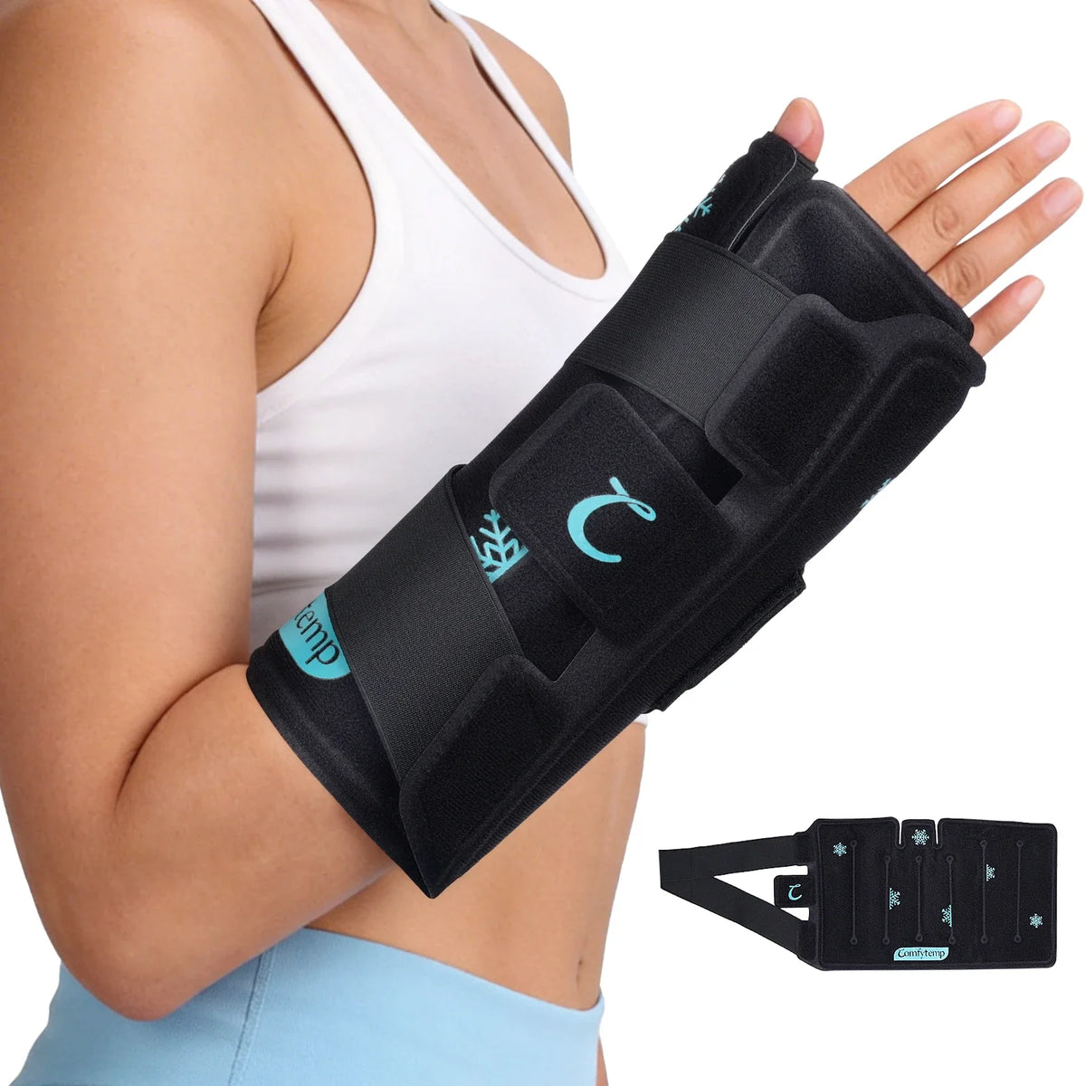 1-Pack Wrist Ice Pack Wrap | Reusable Hot Cold Therapy for Wrist Pain Relief