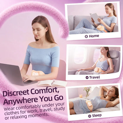 Soft Portable Heating Pad for Period Cramps Menstrual Cordless