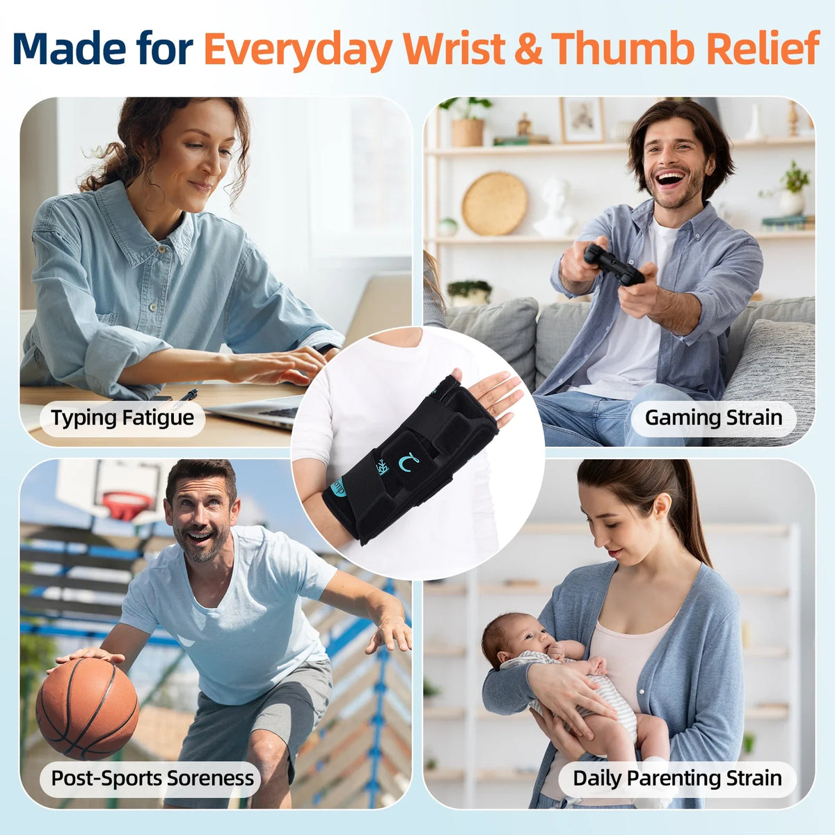 1-Pack Wrist Ice Pack Wrap | Reusable Hot Cold Therapy for Wrist Pain Relief