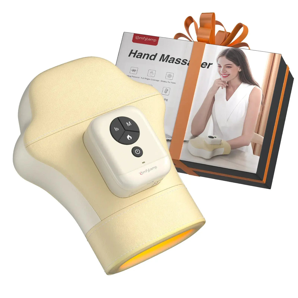 Portable Air Compression Hand Massager with Heat