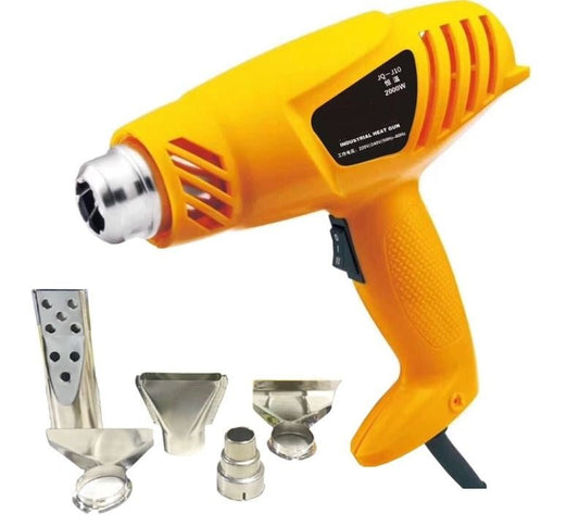 2000W Hot Air Heat Gun with 5 Nozzles – Adjustable 650℃ Temperature – 325HG