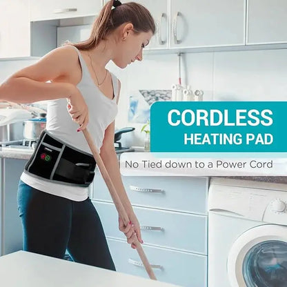 Cordless XL Heating Pad with Massager